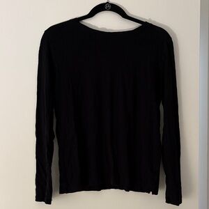 LOFT Black Long Sleeve Tee